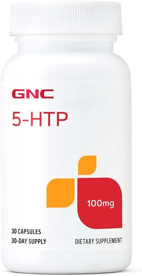 GNC 5-HTP 100mg, Gluten Free, 30 Count