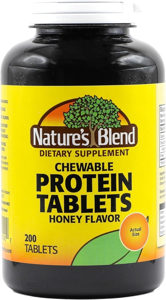 Natures Blend Protein Tablets Μέλι Γεύση 200 Δισκία