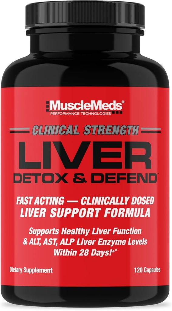 ΜύεςMeds Ηπατικό Detox & Defender, Cleanse, Repair Formula - συμπλήρωμα στήριξης του ήπατος, NAC, Silymarin Γαϊδουράγκαθο γάλακτος, 60 υπηρεσίες