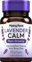 Piping Rock Lavender Calm Pills 80mg | 90 Softgels | Non-Drowsy Supplement | Lavandula Angusolia | Non GMO, Gluten Free