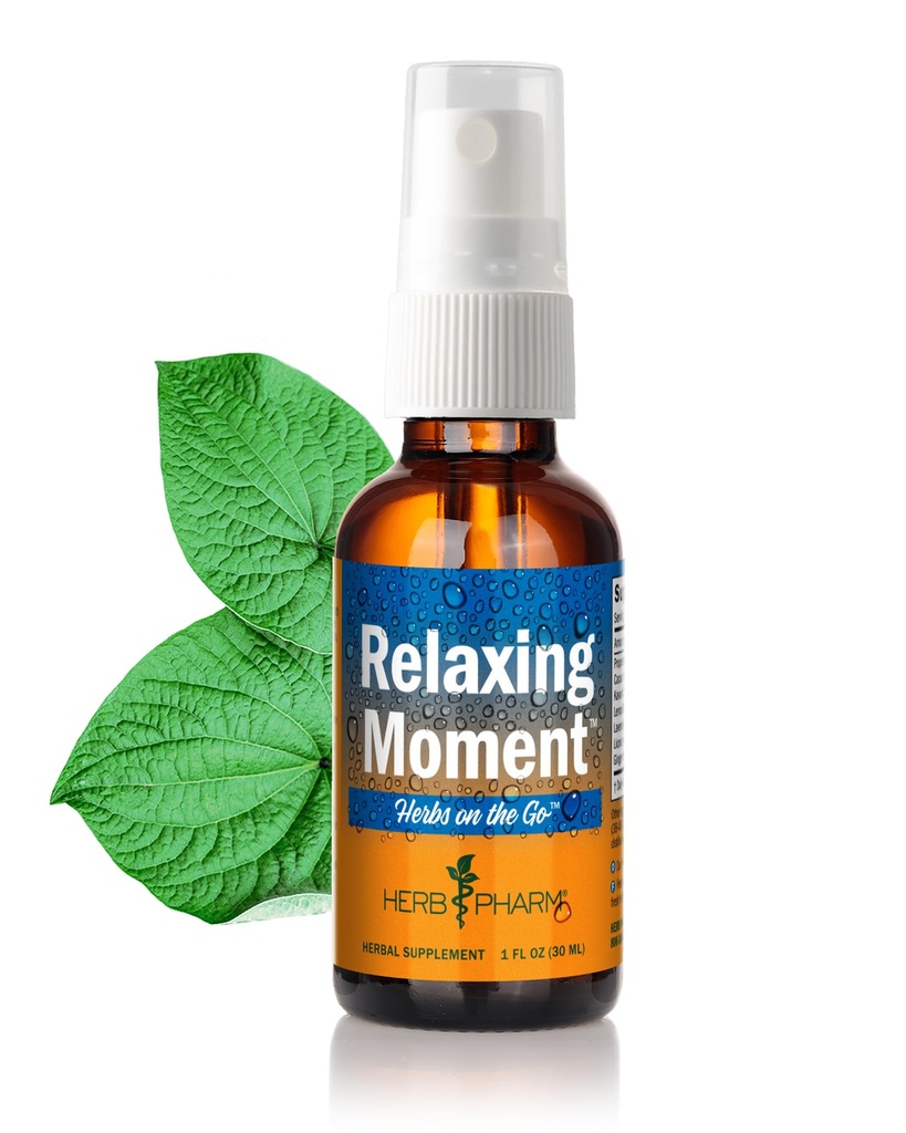 Go'daki Herb Pharm Herbs: Rahatlama MomentTM Kava Supplement Portre | Yetişkinler için Rahatlama Tamamı | Noble Kava, Cacao, Lemon Balm, Lavender, Licorice & Ginger, 1 oz*