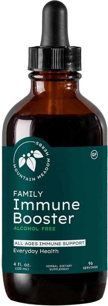 Dağ Meadow Herbs Ailesi Sambucus Elderberry ve Echinacea | Tüm Aile | Tincture, 4 oz
