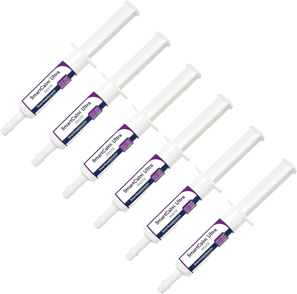 SmartCalm Ultra Paste Calming Horse Supplements | Nodrew Herbs or Sugar | Equine Supplement | Skittish Horses ile Yardım | 6 Tubes