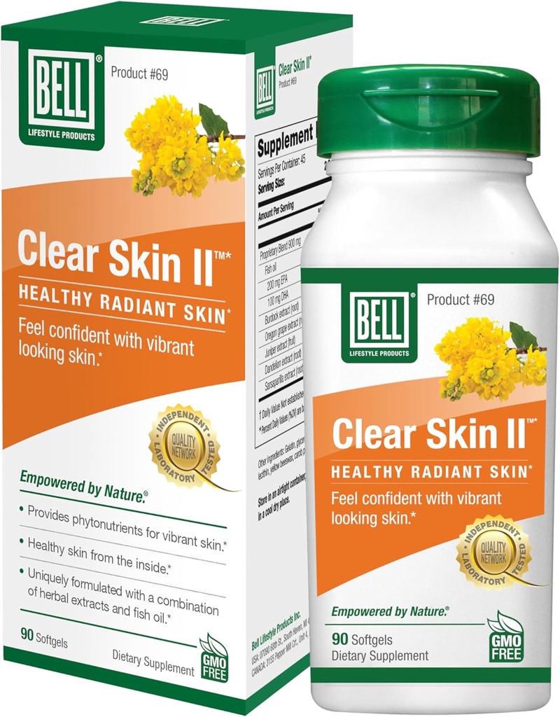 Bell Clear Skin Lifestyle Ürünler | Sağlıklı, Vibrant Skin için gerekli olan besinleri sağlayarak içeriden çalışın |