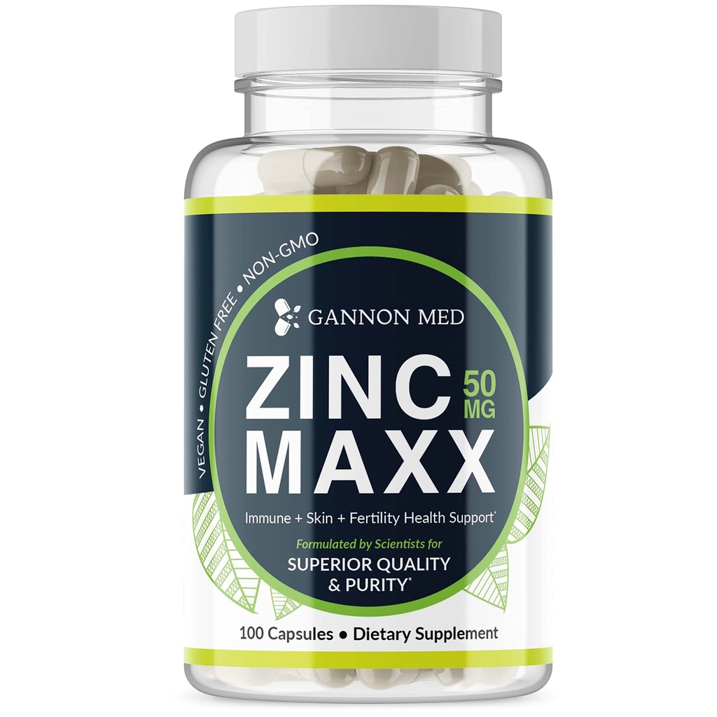Çinko Maxx 100 Capsules, çinko Gluconate Immune ATM for Reproductive Health, Skin Care, & Immune ATM - 3+ Moon Supply | High Potency Immune Support Supplement for Men & Women