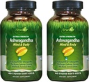 Irwin Naturals Extra Strength Ashwagandha - 60 Sıvı Yumuşak-Gelin - Fiziksel ve Ruh Performansı Güçlendirmeye Yardımcı - Tumeric & Milk Butle - 60 Hizmetler
