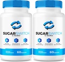 NutraRize (2 Pack) Χάπια διακόπτη ζάχαρης, Επίσημη κάψουλες ζάχαρηςSwitch, Όλα-Φυσική φόρμουλα αίματος για υγιή επίπεδα, Διακόπτης ζάχαρης 24 Συμπλήρωμα, SugarSwitch 2 Κριτικές πεκτίνη (120 κάψουλες)