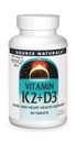 Πηγή Naturals Βιταμίνη K2 + D3 Σύμπλεγμα Οστών & Καρδιάς - 400 IU Βιταμίνη D3 & 100 mcg Βιταμίνη K2 (MK-7) με Ασβέστιο - 60 δισκία