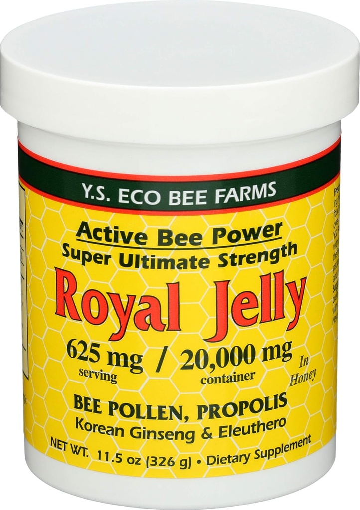 YS Royal Jelly/Honey Bee - Royal Jelly In Honey Ult Strength, 11.5 oz jel