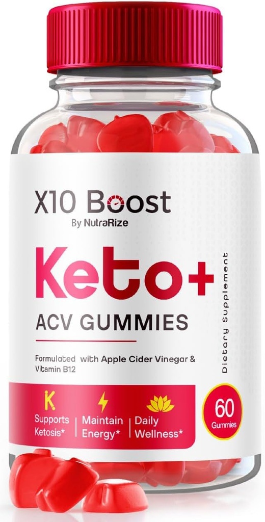 NutraRize X10 Boost Keto + ACV Gummies Σύνθετη απώλεια βάρους, Κριτικές (60 Gummies)