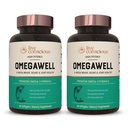 Canlı Bilinçli Omega Well Fish Oil: Kalp, Beyin ve Ortak Destek | 800 mg EPA 600 mg DHA - Enteric-Coated, Sustainable Sourced - Easy to Sw Count 120 (2-Pack)