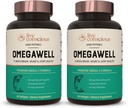 Canlı Bilinçli Omega Well Fish Oil: Kalp, Beyin ve Ortak Destek | 800 mg EPA 600 mg DHA - Enteric-Coated, Sustainable Sourced - Easy to Sw Count 120 (2-Pack)