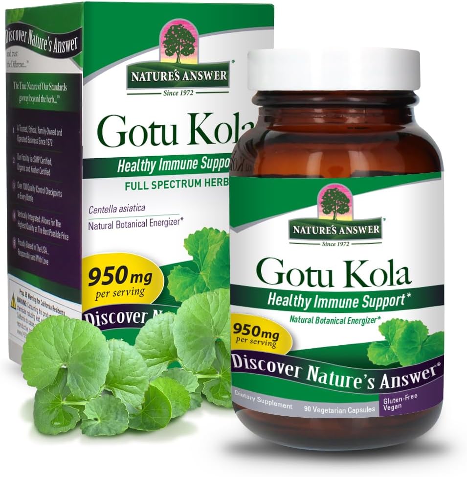 Απάντηση της φύσης Gotu-Kola Herb Vegetarian Κάψουλες, 90-Count