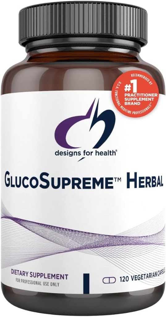 Sağlık GlucoSupreme Herbal Supplement için Tasarımlar - Berberine HCl, Banaba, BTC + Cinnamon Tür - Vegan, Non-GMO Supplements (120 Capsules)