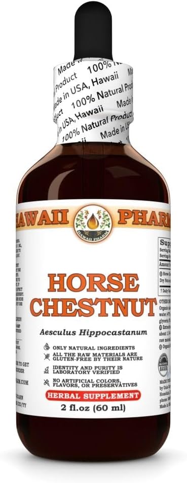 At Chestnut (Aesculus Hippocastanum) Kuru Nuts Tincture, Made in Hawaii, Organic Raw Materials, All Natural, Vegan, Pure Material - 2 fl.oz