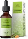HERBAMAMA Ηπατική Υποστήριξη Βάμμα - Vegan Liquid Detox Detox Drops with Milk Thittle, Dandelion Root & Chanca Piedra - Μη ΓΤΟ, Αλκοόλ & Χωρίς ζάχαρη Συμπλήρωμα Υγρής Καθαριότητας, 42-Ημέρα προσφοράς