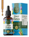 HERBAMAMA Liver Cleanse Detox & Tamir - Liver Support Supplement - Süt Butle, Dandelion Root & Chanca Piedra - Alkol & Sugar-Free Liquid Cleanse Supplement, 42-Day Supply