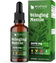 Nettle Root Extract Drops 2000 mg (Urtica dioica L.) Herbal Supplement Absorbs Capsules, 1 Ay Supply, 84 Hizmet, Alkol Özgür Tincture - 2 Oz, Pack of 1