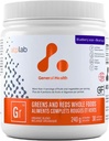 ATP LAB - Πράσινα και κόκκινα ολόκληρα τρόφιμα 240g (Blueberry Acai Flavour) - Αθλητικά Πράσινα σκόνη Superfood - Βελτίωση Mood και κυκλοφορία - Μείωση της πίεσης