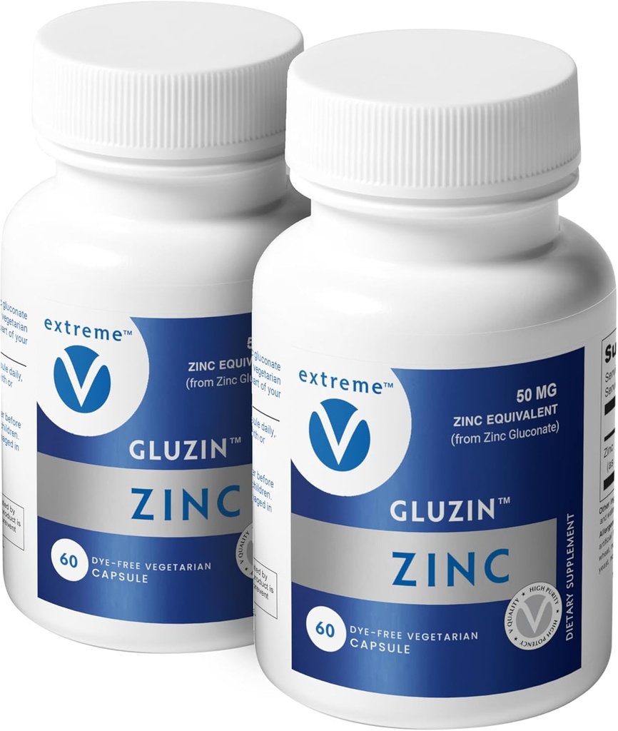 ZINC MG50 - çinko Gluconate 50 mg, (2 Şişe - 120 Capsules)