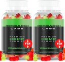 Araştırma Laboratuvarları - Premium Hemp Gummies 120 Kont, 2 Fer 1 Ad. Gelişmiş Formula 500.000 Ekstraksiyonu ile. Doğal - Vücut Aches, Worriedness & Feel Calm