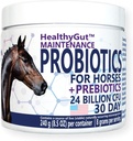 HealthyGut™ Probiotics for Horses Dietary Supplement, All-Natural Digestive System Maintenance Formula (30 Days)