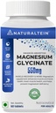 Magnezyum Glycinate Supplement - 60 Tablet x 121 mg Elemental, 555 mg When Daily Women Pure Chelated Bisglycinate for Good Health and Sleep - Tested and Trusted for Heavy Metals