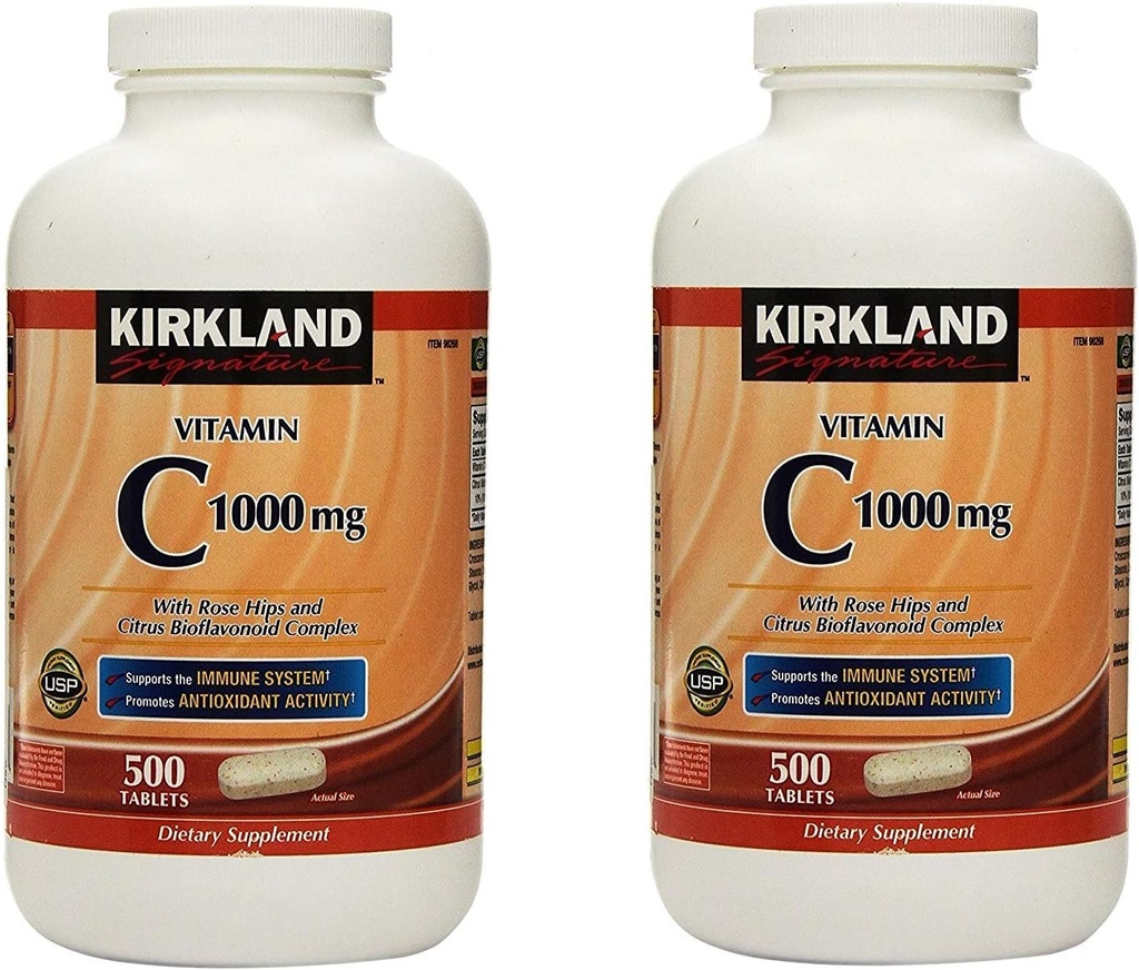 Kirkland Vitamin C Rose Hips ve Citrus Bioflavonoid Kompleksi (1000 mg)