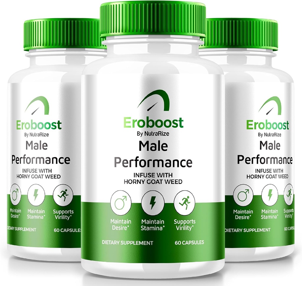 (3 Pack) Eroboost συμπλήρωμα για τους άνδρες, Eroboost αρσενικό συμπλήρωμα, καθημερινή διατροφή για την υποστήριξη της μέγιστης απόδοσης και της συνολικής ευεξίας, επίσημη Ero Boost Formula Κριτικές (180 κάψουλες)