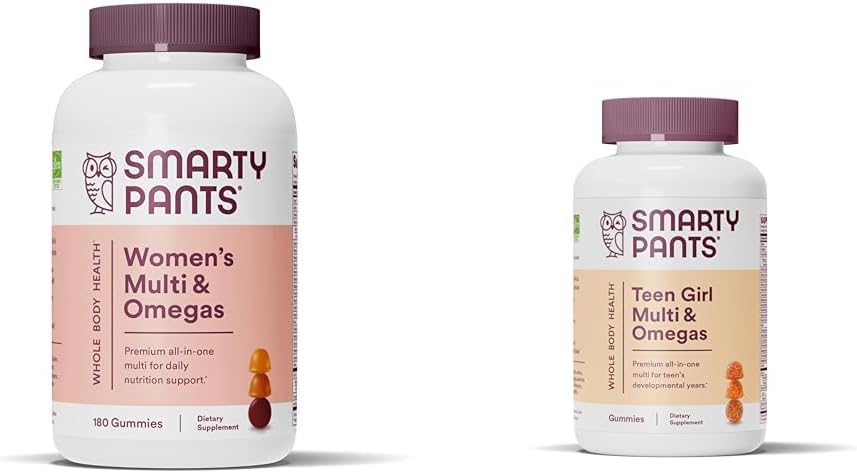SmartyPants Γυναικεία Πολυβιταμίνες: Ωμέγα 3 Fish Oil (EPA/DHA) & Teen Girl Multivitamin Gummies: Ωμέγα 3 Fish Oil (EPA/DHA)
