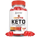 Justified Laboratories Ignite Keto ACV Gummies Advanced 1000MG Ignite Keto Gummies Formula Apple Cider Vinegar Formated with Pomegranate Beet Juice Powder B12 Vegan Non GMO 60 Gummys