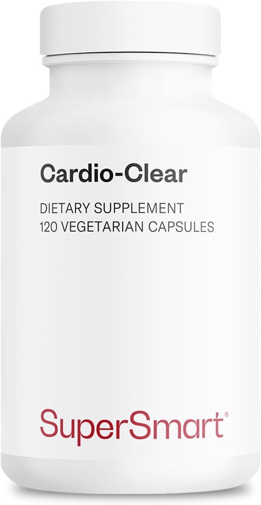 Supersmart - Cardio Clear (Garlic EDTA Supplement) - Malic Acid, Kalsiyum Disodium EDTA, Magnezyum, Bromelain | Non-GMO & Gluten Free - 120 Vegetarian Capsules