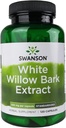 Swanson White Willow Bark Ekstraksiyon - Ortak Destek ve Kas Yardımı - 15 Salicin'e standartlaşmış - No Stomach Irritation - (120 Capsules, 500 mg each)