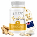 Telomere Supplements w/Potent Astragalus Root Extract and Collagen | Superior Immune Support, Anti-Aging, DNA Tamir | Pure Telomerase Enzyme for Telomere Lengthing and Support | 60 Capsules