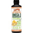 Barlean'ın Ginger Peach Vegan Omega 3 Supplement, Liquid Algae Oil 630 mg EPA & DHA, Plant Based Omegas from Algal Oil, Non-GMO & Gluten Free, 16 ozzz