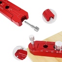 165mm Woodworking Compass Scriber, Woodwork Scribe Gauge, Ayarlanabilir Arc Çizimi Ruler Scribing Circle Marking Tool (Red)