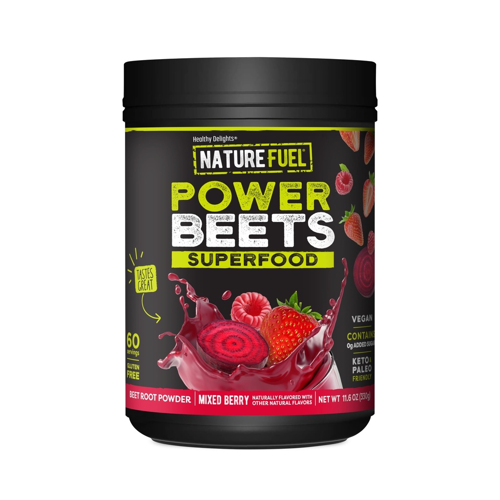 Nature Fuel Power Beets Toz, Delicious Karma Berry, Yoğun Superfood Supplement, Supports Circulation, Natural Energy & Stamina, Non-GMO, 60 Hizmet (Pazar Mayıs Vary)