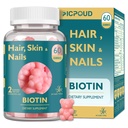 Saç Skin ve Nails Biotin Gummies, Sağlıklı Saçlar, Skin & Nails, Kadınlar ve Erkekler için Vegan Vitaminleri, Saç Büyümesini ve Güçlü Çiçeği Destekler, Sağlıklı Cilt, 30 Gün Tedarikleri, Sağlıklı Cilt, 30 Gün Tedarikleri,