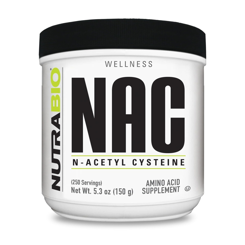 NutraBio N-Acetyl Cysteine Supplement (NAC) - 150 Grams Toz, 600 mg Hizmet - Güçlü Anti-Oxidant - Immune Support - No Fillers - Non-GMO - Gluten Free Free