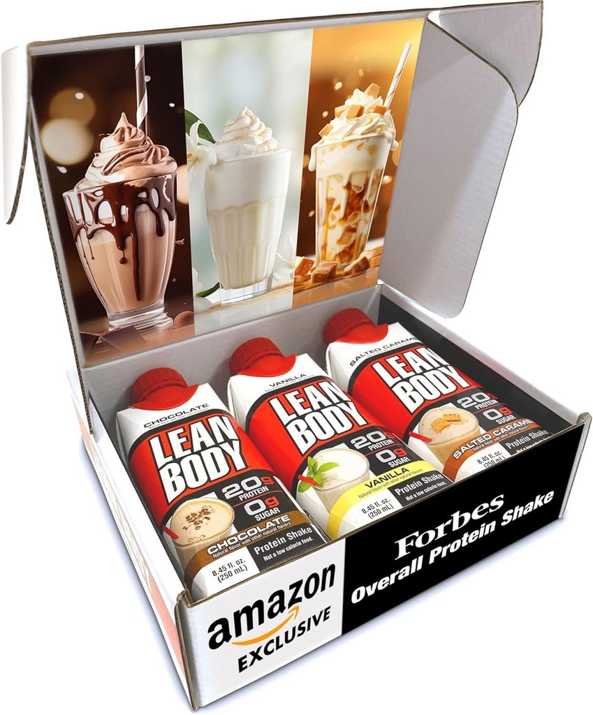 Labrada Lean Body Triple Taster Pack |On-The-Go Whey Meeting Protein Shake, Zero Sugar, Gluten Free, Enriched with 22 Vitamins & Minerals 8.45Fl Oz (Pack of 3)