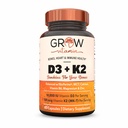 ανάπτυξη βιταμίνης D3 K2 w/MCT Έλαιο - 10. 000 IU D3, 100 mcg K2 MK7, Ασβέστιο, Ψευδάργυρος, BioPerine, Μαγνήσιο για Ανώτερη Απορρόφηση - 60 Κάψουλες