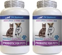 Kedi Kötü Nefes Tedavileri - Evcil hayvanlar için PROBIOTICS - Köpekler Kediler - Kötü Gaz ve Nefes Tedavileri - Gelişmiş Immune Boost - Cats için en iyi probiyotikler - 2 Şişeler (120 Tedaviler)