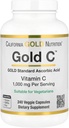 California Gold Beslenme Altın C USP Grade C Supplement - Immune Support & Mevsimlik Sağlık - Vejetaryen Dostu - Gluten Free, Non-GMO - 1000 mg - 240 Veggie Capsules