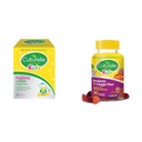 Culturelle Kids Probiyotik + Fiber Packets (Ages 3+) - 60 Kont & Daily Probiyotik for Kids + Veggie Fiber Gummies (Ages 3+) - Kont 30 - Digestive Health & Immune Support Berry Flavor with a C C C
