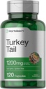 Horbäach Türkiye Tail Mushroom Capsules | 1200 mg | 120 Kont | Non-GMO ve Gluten Free Extract