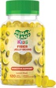 Çocuklar için Fiber Jelly Bean Gummies, Fiber Supplements for Digestive Health, Vegetarian Fiber Gummy 120 Jellybeans