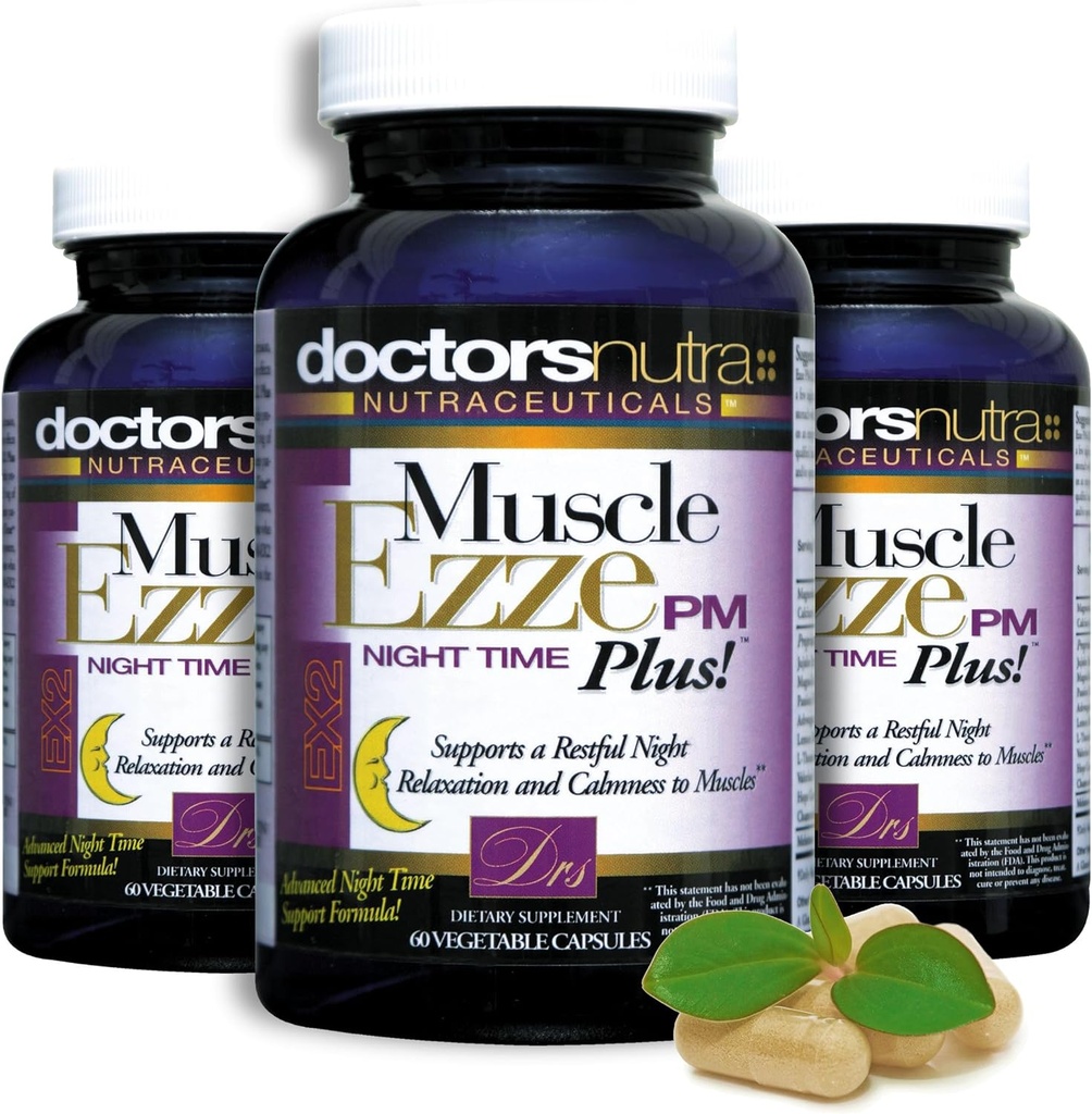 ( 3 Natural Night-Time Muscle Ezze PM Plus 2,900 mg