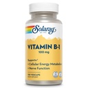 SOLARAY Vitamin B-1 100 mg | Sağlıklı Enerji Metabolism, Skin, Beyin, Kalp ve Nervous Sistem Desteği | 100 VegCaps