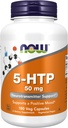 Şimdi Gıdalar Tamamlar, 5-HTP (5-hidrytryptophan) 50 mg, Nörotransmitter Desteği*, 180 Veg Capsules